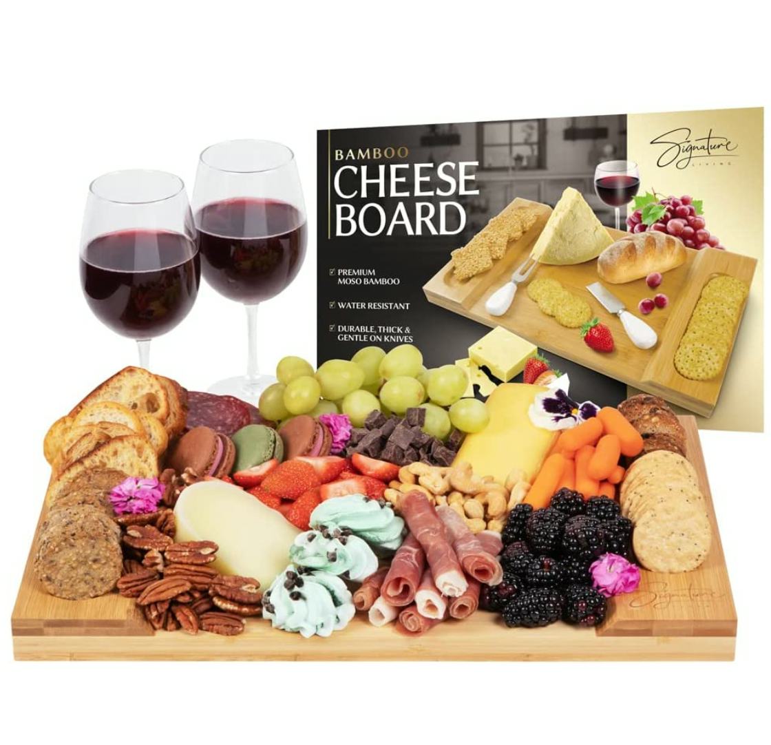 Signature Living Large Bamboo Cheese Board