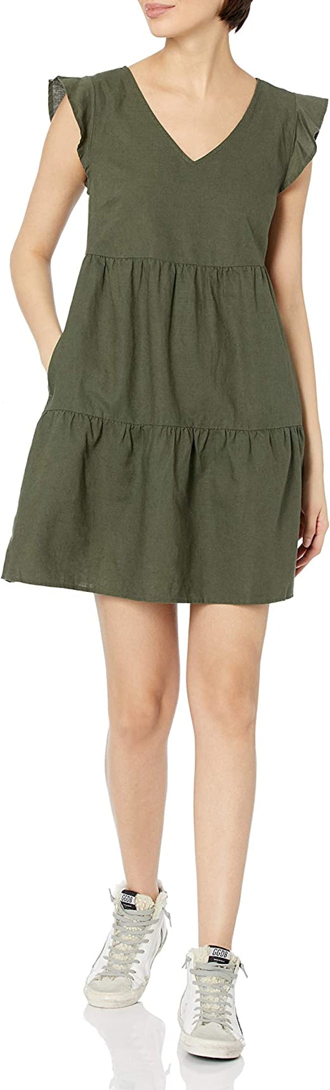 Goodthreads Flutter-Sleeve Peasant Dress