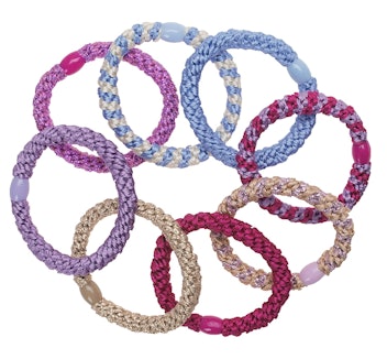 L. Erickson Grab & Go Ponytail Holders (8-Pack) To Wear As Bracelets For Back To School