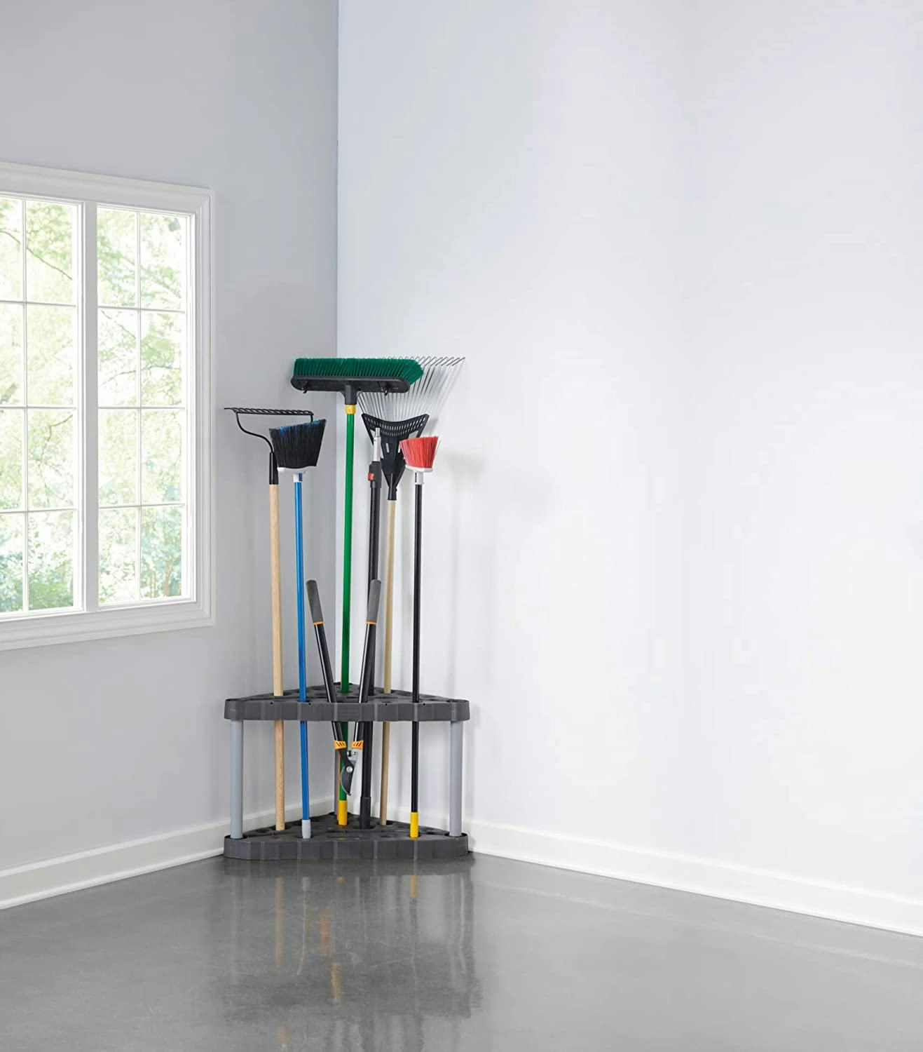 Rubbermaid Corner Tool Tower Rack