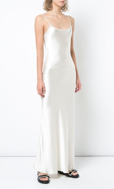 PSA: Victoria Beckham’s White Slip Dress Is An Easy Summer Look