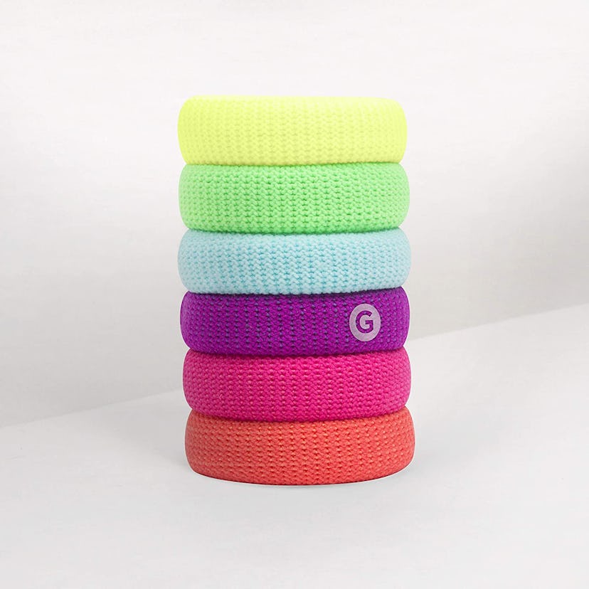 GIMME Bands Thick Fit Microfiber Hair Ties (6-Pack) Best For Back To School