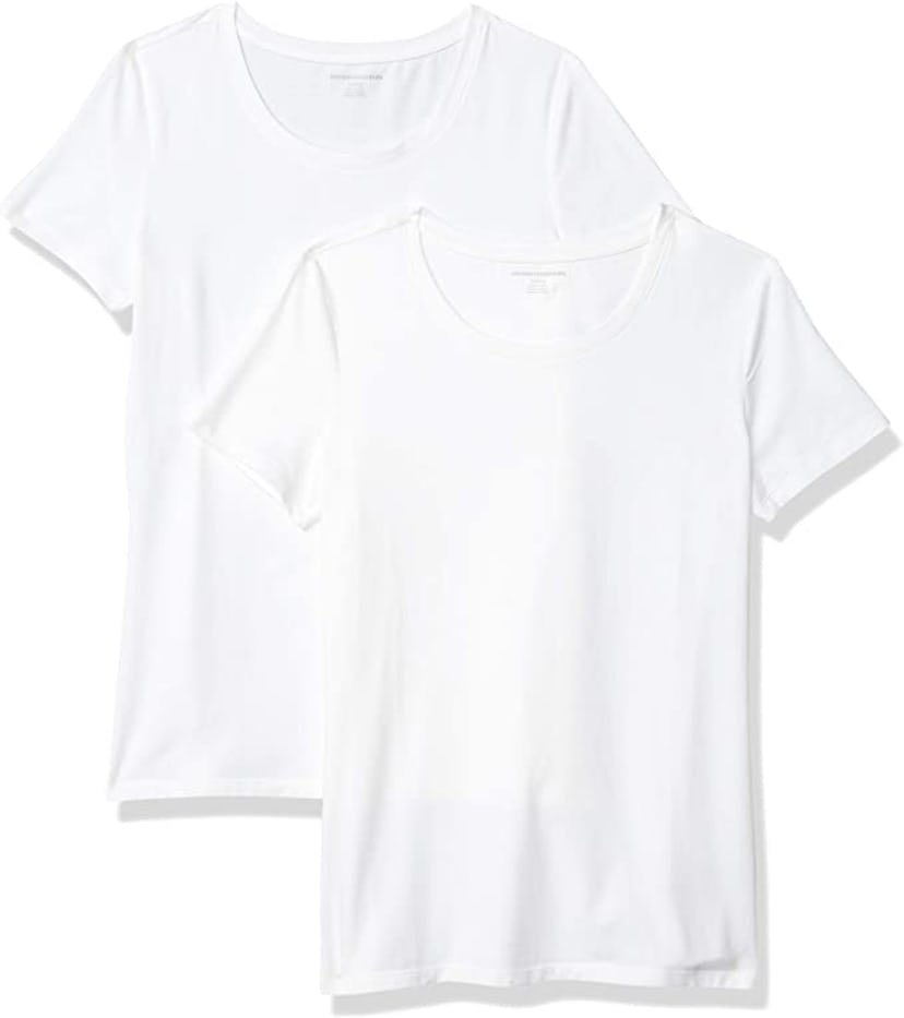Amazon Essentials Women's Classic-Fit Short-Sleeve Crewneck T-Shirt (2-Pack)