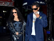 Rihanna and A$AP Rocky spotted leaving Carbone in New York City on Monday, July 25.