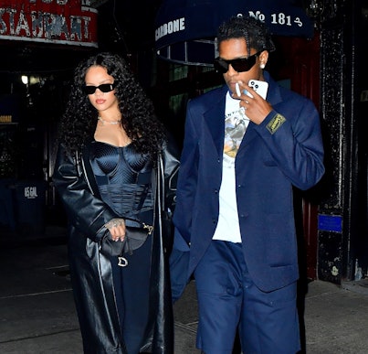 Rihanna and A$AP Rocky spotted leaving Carbone in New York City on Monday, July 25.
