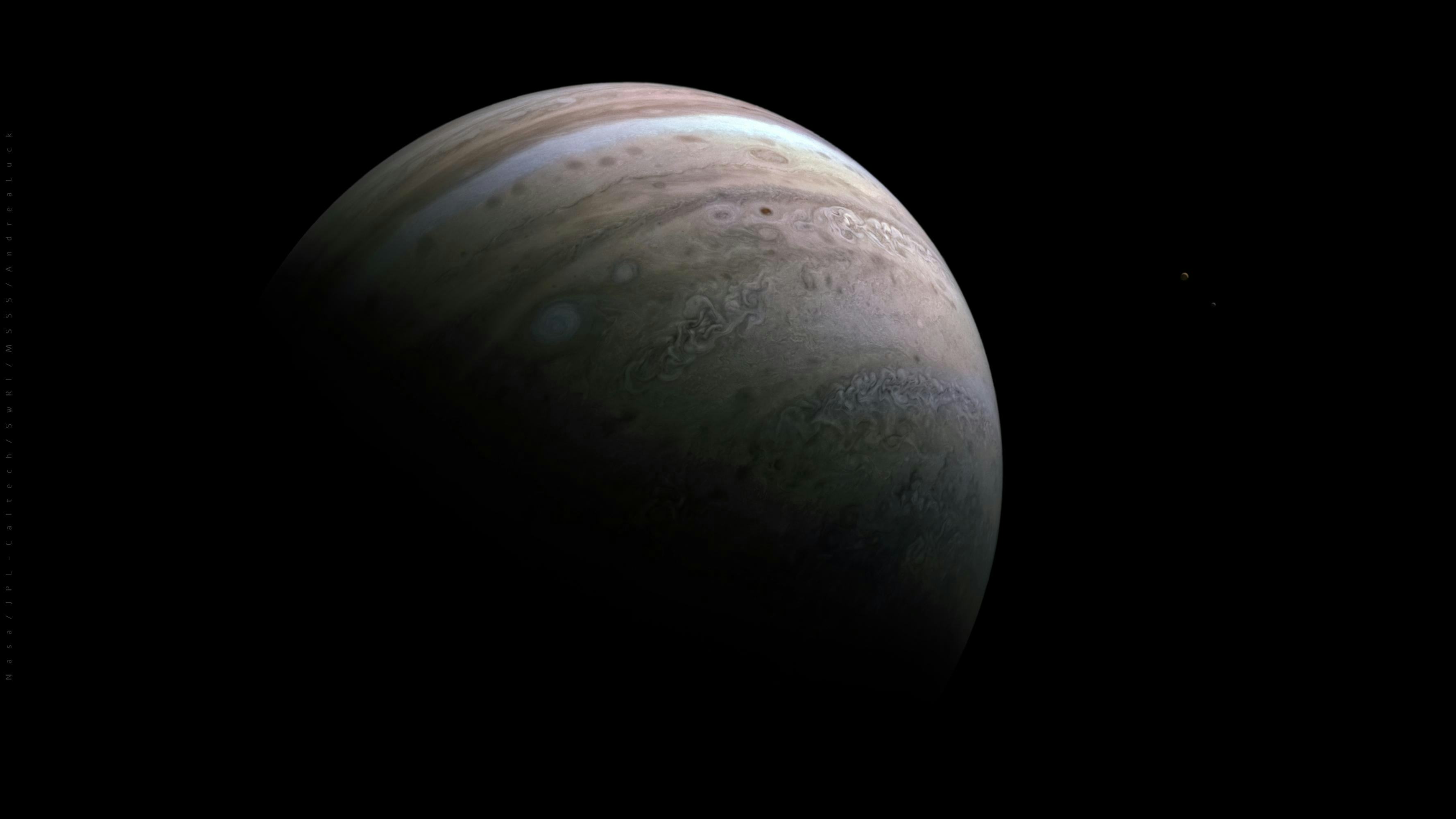 view of Jupiter's southern hemisphere
