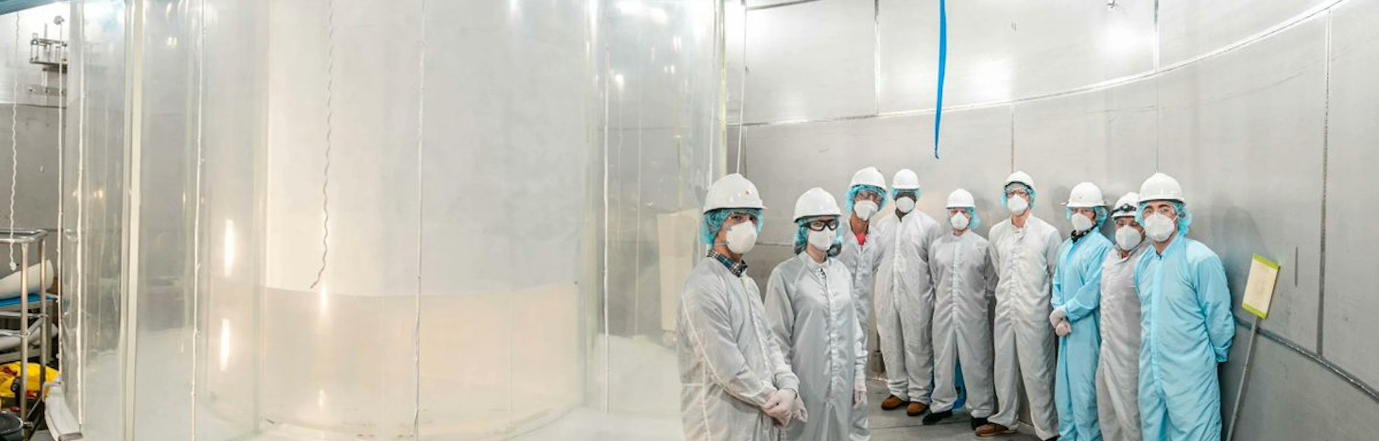 Some of the team members responsible for the LUX-ZEPLIN experiment. 