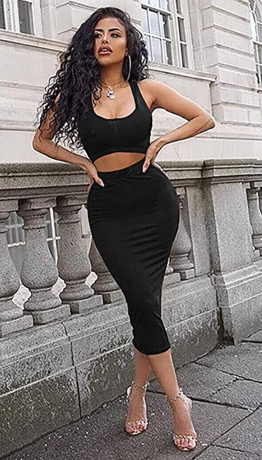 GOBLES Bodycon Tank Top and Midi Skirt Set (2-Piece)