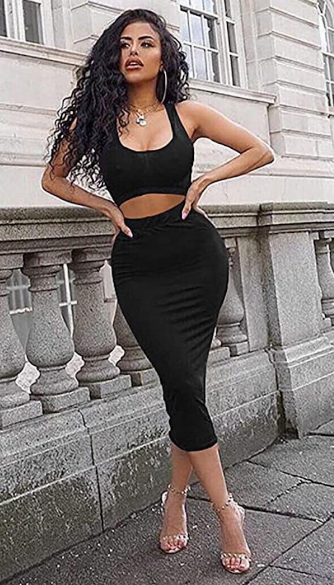 GOBLES Bodycon Tank Top and Midi Skirt Set (2-Piece)