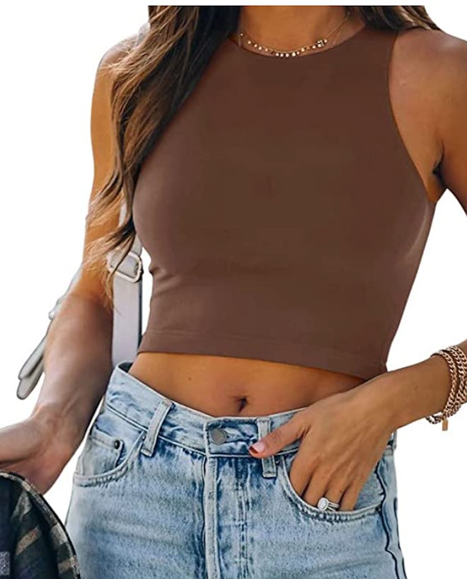 REORIA Crop Tank Top