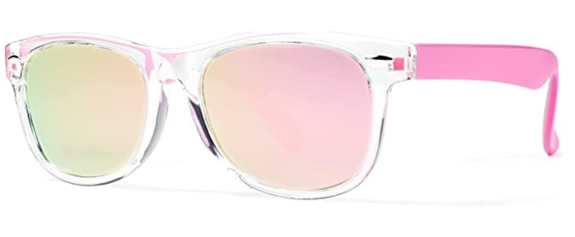 pink and clear glasses from pro acme