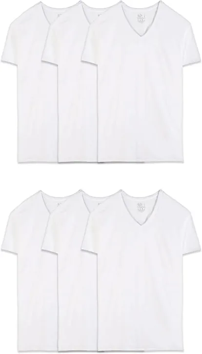 Fruit of The Loom Men's V-Neck Undershirts, Moisture Nederlands