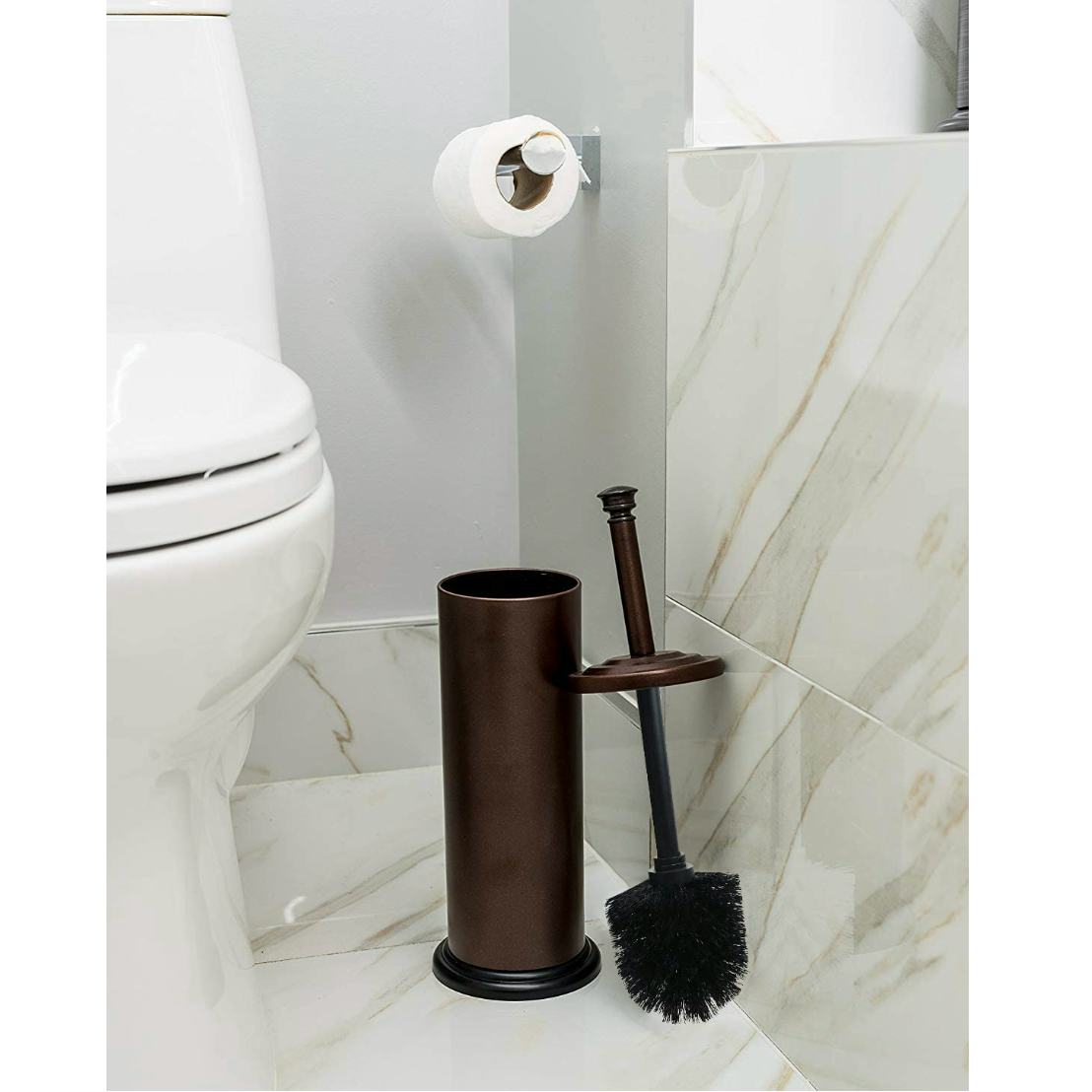 Estilo Stainless Steel Toilet Brush and Holder