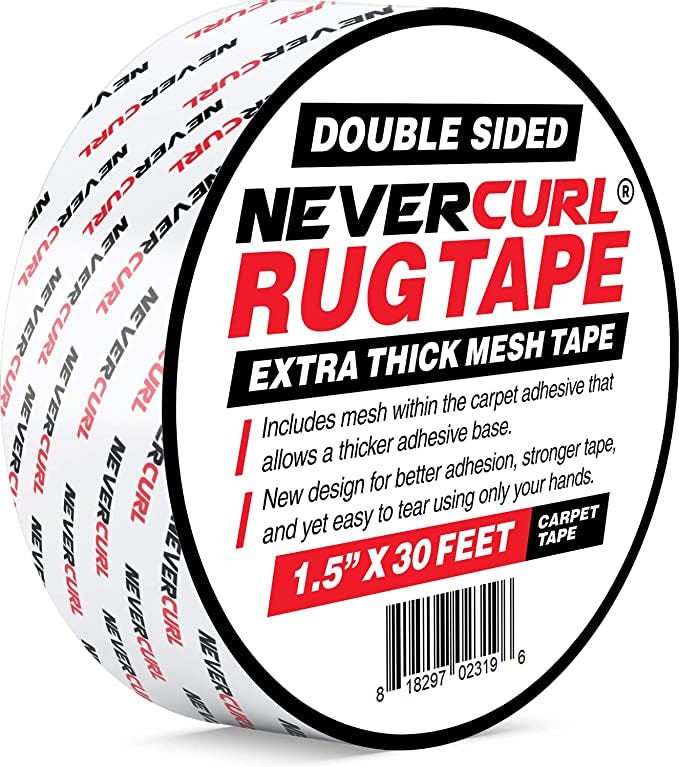 NeverCurl Double Sided Extra Thick Rug Tape
