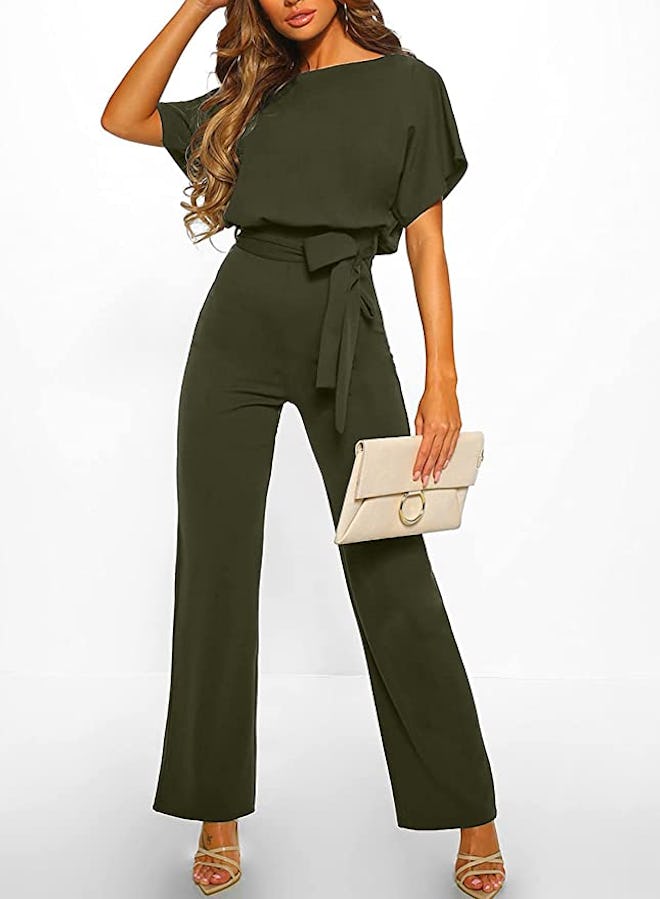 Happy Sailed Belted Wide Leg Jumpsuit