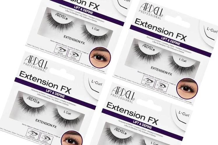 These false eyelashes are designed specifically for hooded eyes.