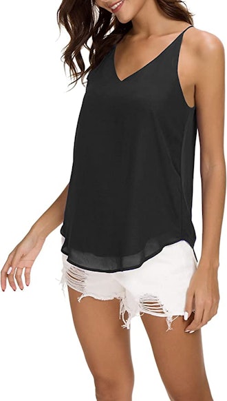 Evera B V-Neck Chiffon Cami