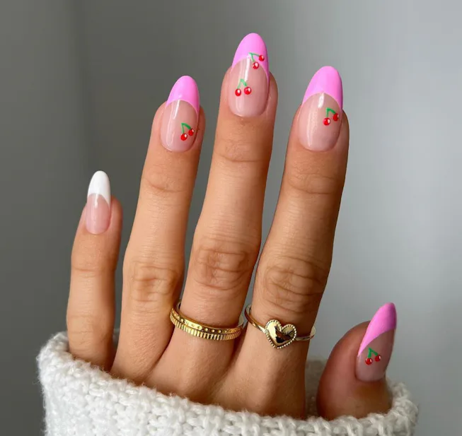 19 Cherry Nail Designs To Inspire Your Next Manicure 19 Cherry Nail Designs To Inspire Your Next Manicure