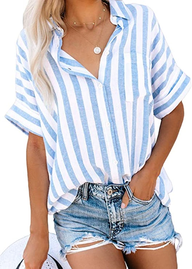 HOTAPEI Button-Down Top