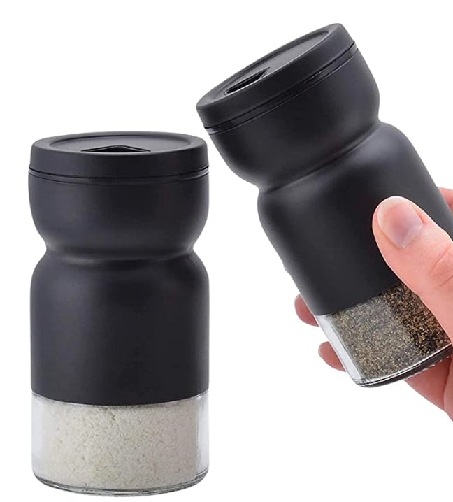 HOME EC Glass Salt and Pepper Shakers Set