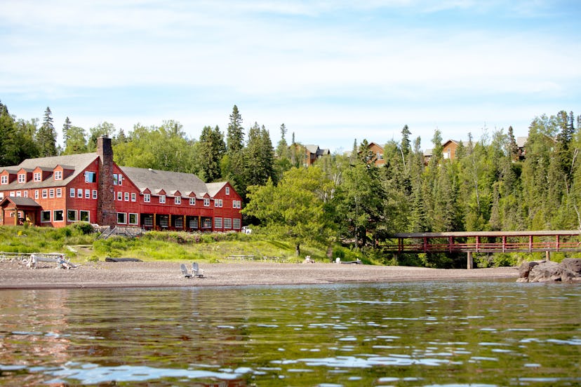 Lutsen Resort next to the lake at Lutsen, Minnesotta