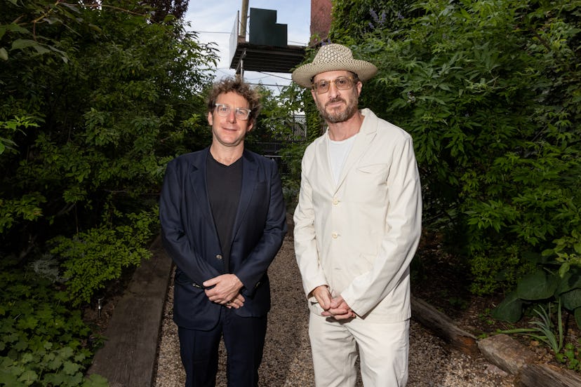 Two guys, Dustin Yellen and Darron Aronofsky, in their suits.