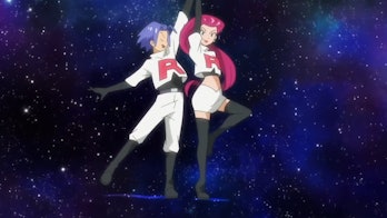 jessie and james dancing on galaxy background
