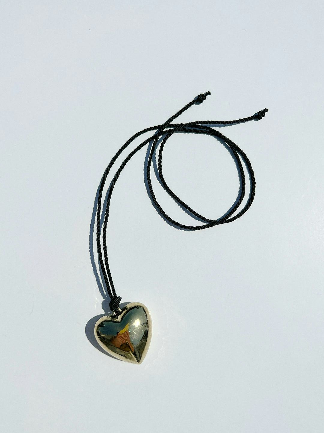 chunky heart pendant necklace