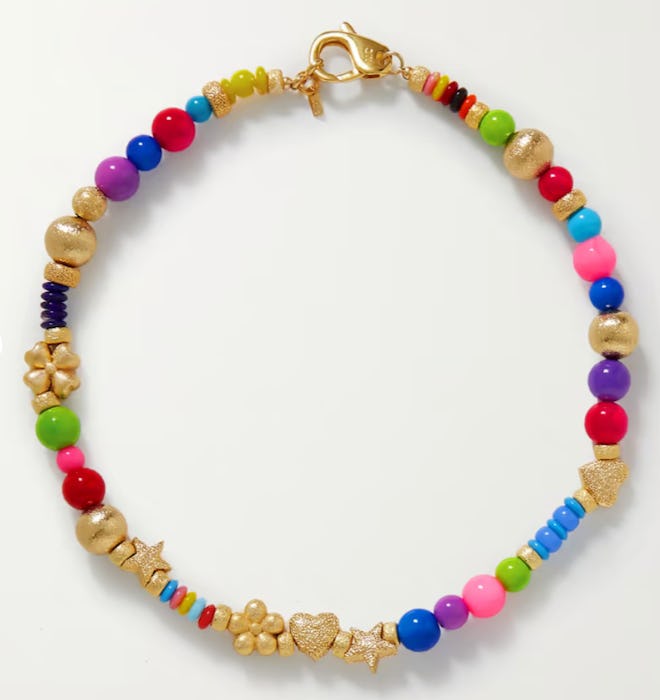 Ambreous Gold-Plated Beaded Necklace