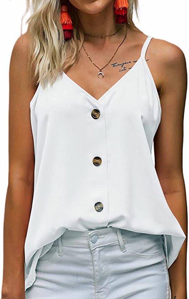 BLENCOT Button Down Tank Top