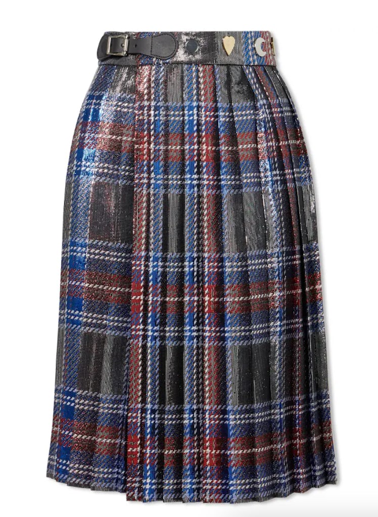 Loverboy Tartanium Midi Kilt Skirt