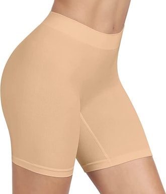 Kiddo (6 Pack) Girls Seamless Above Knee Shorts Solid Color | Medium