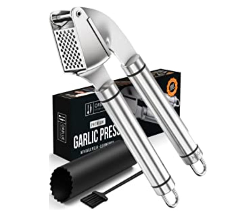 ORBLUE Garlic Press Stainless Steel