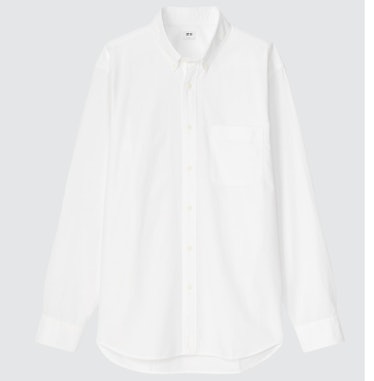 Extra Fine Cotton Broadcloth Long-Sleeve Shirt