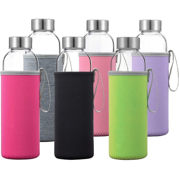 Otis Classic Glass Water Bottles (6-Pack)