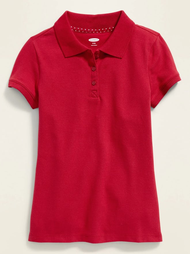 red polo for affordable back to school outfit