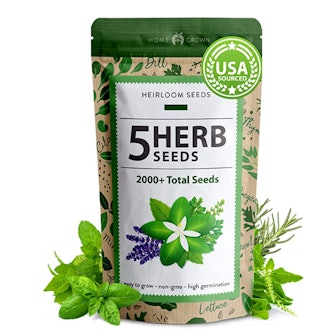 HOME GROWN 5 Herb Seed Variety Pack 