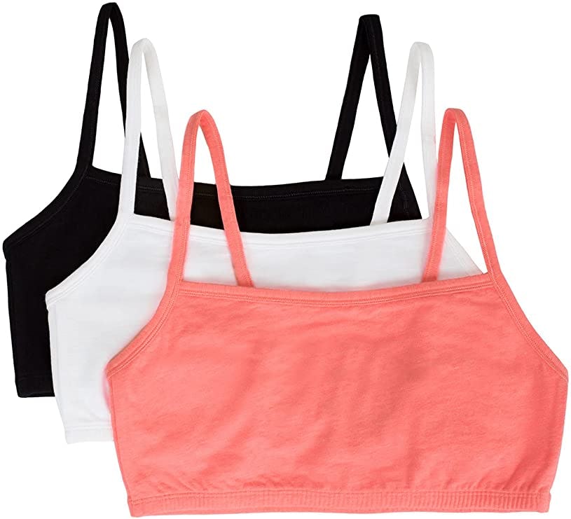 Fruit of the Loom Spaghetti Strap Cotton Pullover Sports Bra