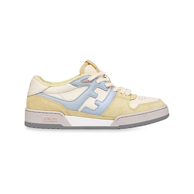 Fendi Match Leather Sneakers