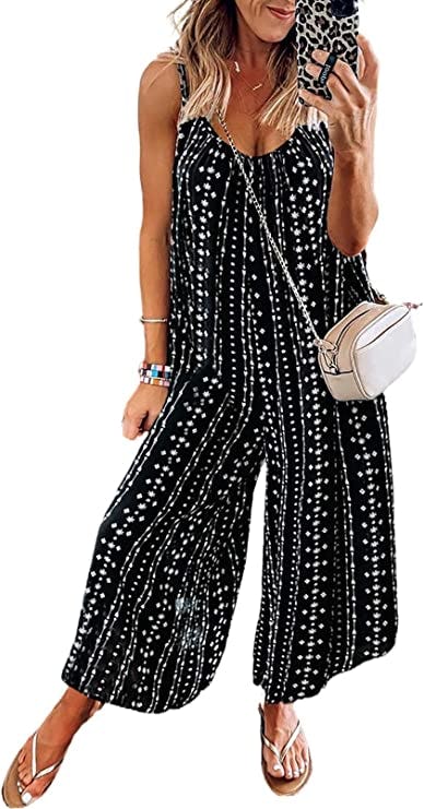 ROSKIKI Loose Sleeveless Jumpsuit