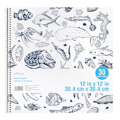 If your kid likes sketching sea creatures, this cute sketchbook is perfect for them.