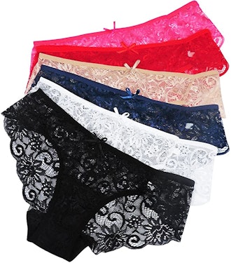 Sunm Boutique Seamless Bikini Lace Underwear (6-Pack)