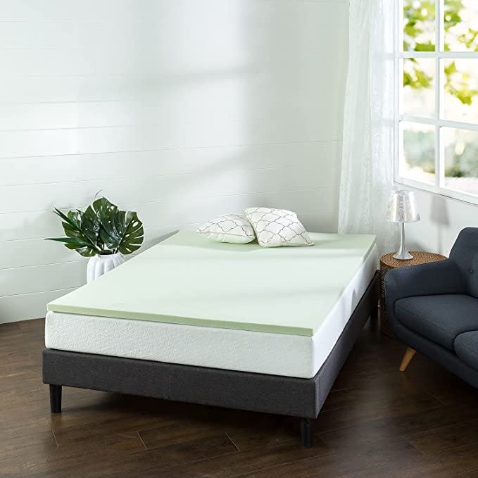 ZINUS Green Tea Memory Foam Mattress Topper