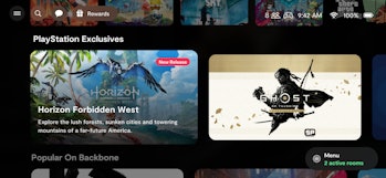 Backbone app homepage