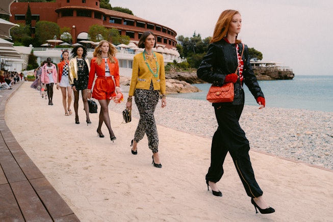 Chanel Cruise 2023 runway show in Monte Carlo.