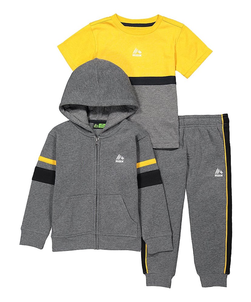 love this productCharcoal Heather Color Block Zip-Up Hoodie Set
