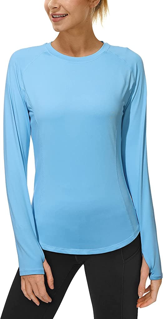 This protective long sleeve shirt is great for sunny days.