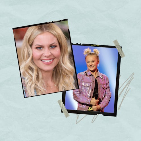 Candace Cameron and JoJo Siwa had an awkward social media moment. Photos via Getty Images
