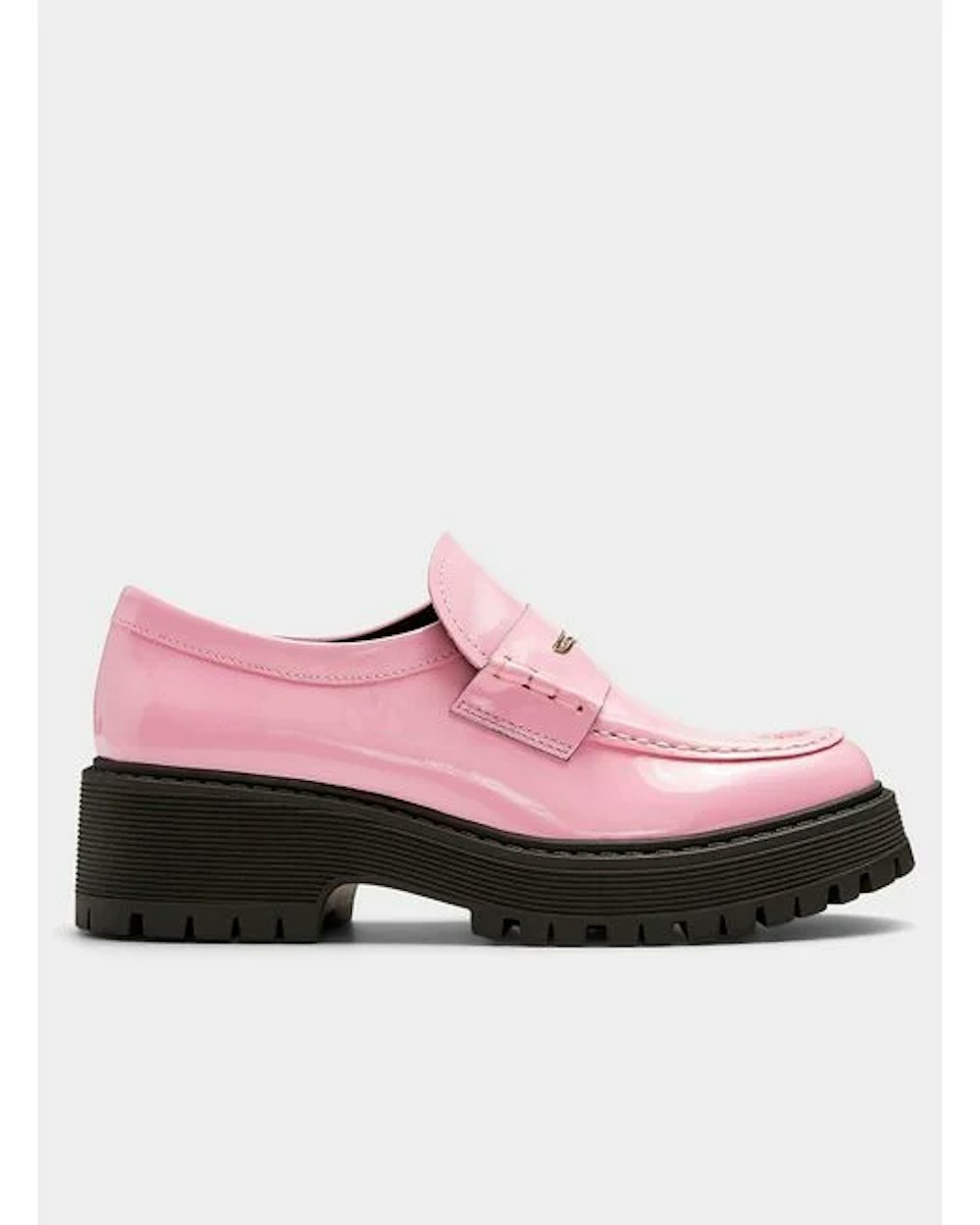 Pink Platform Loafers