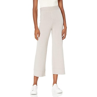 The Drop Bernadette Pull-On Loose-Fit Cropped Sweater Pant